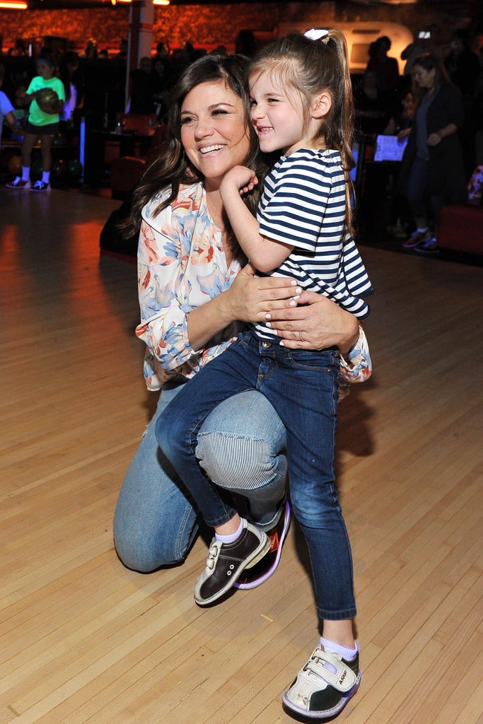 Tiffani Thiessen and Daughter at Bowling Event in LA 2016