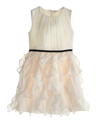 Ivory crinkle chiffon dress ($228)