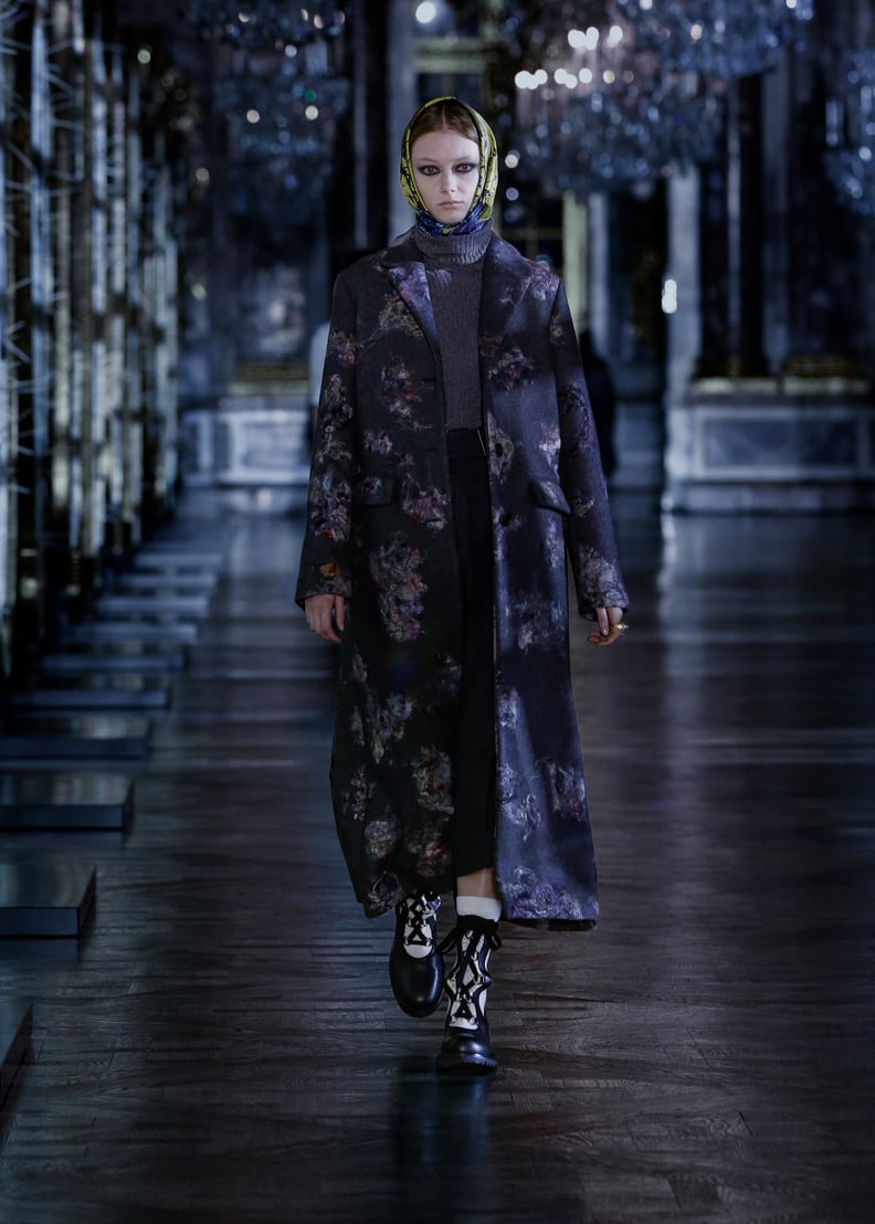 The Babushka Scarf Trend: Christian Dior Autumn 2021