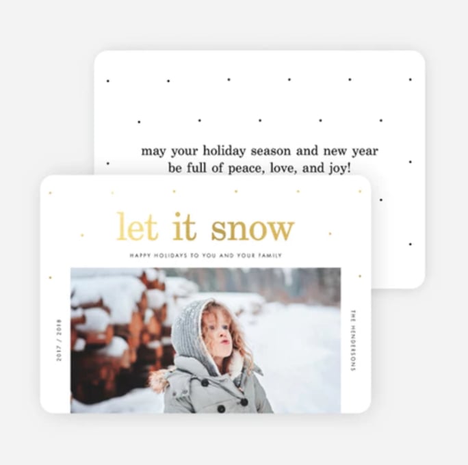 Gold Sprinkles Card from Paper Culture ($2-$3 per card)