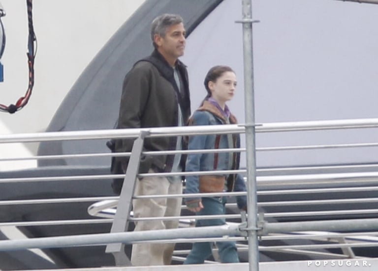 George Clooney on the Set of Tomorrowland