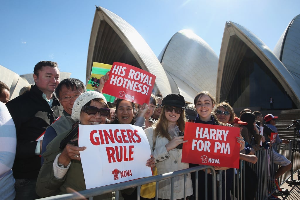 Prince Harry Gets a Kiss on the Lips From Australian Fan