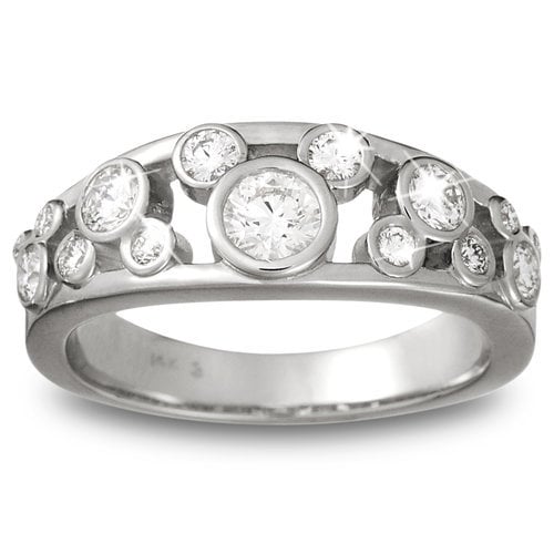 Diamond Mickey Mouse Icon Ring