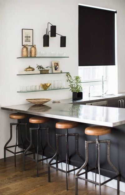 Chic Black Kitchens