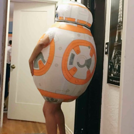 Woman Wears Kids' BB-8 Costume