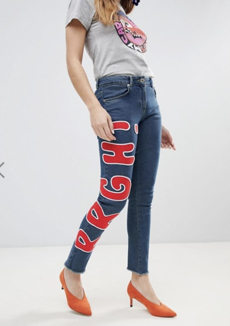 Looney Toones Woody Patch Skinny Jeans by House of Holland