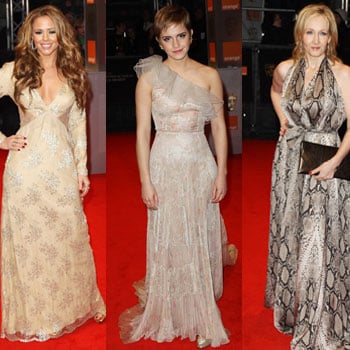 Pictures of Women on BAFTAs Red Carpet