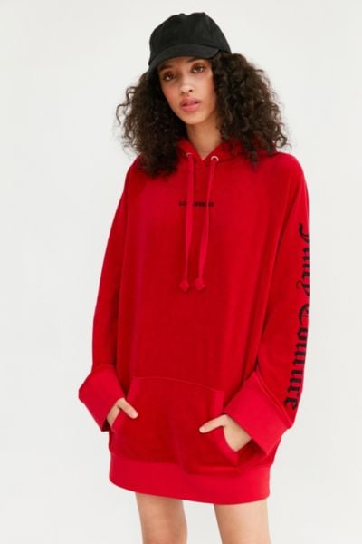 Oversized Velour Hoodie