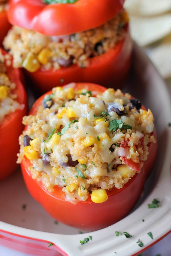 Quinoa-Stuffed Bell Peppers