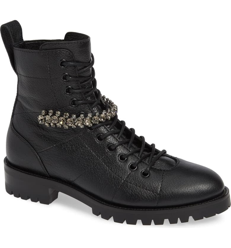 Jimmy Choo Cruz Crystal Combat Boot