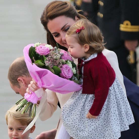 Princess Charlotte Smelling Flowers in Canada Pictures