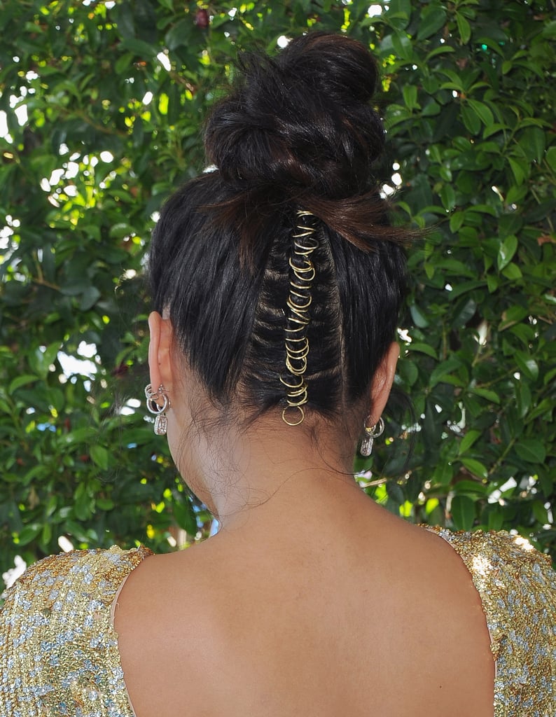 Shay Mitchell's Hair and Makeup at 2016 Teen Choice Awards