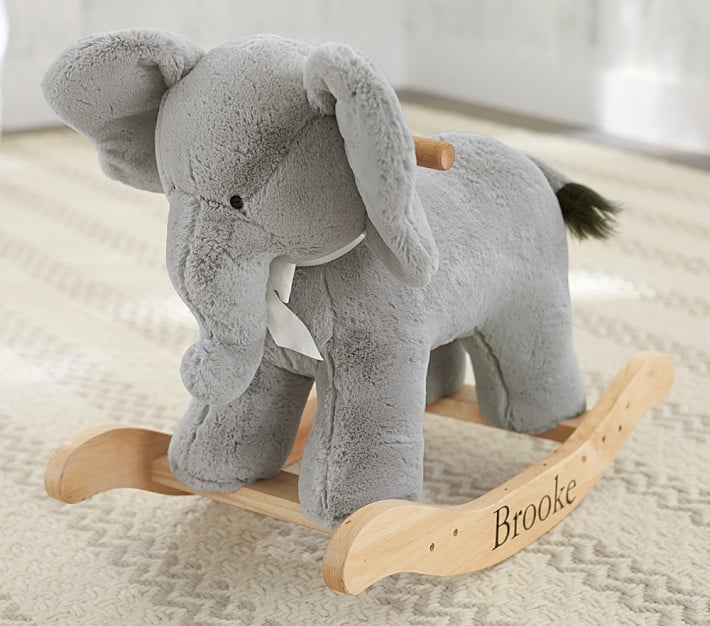 Pottery Barn Kids Elephant Plush Rocker