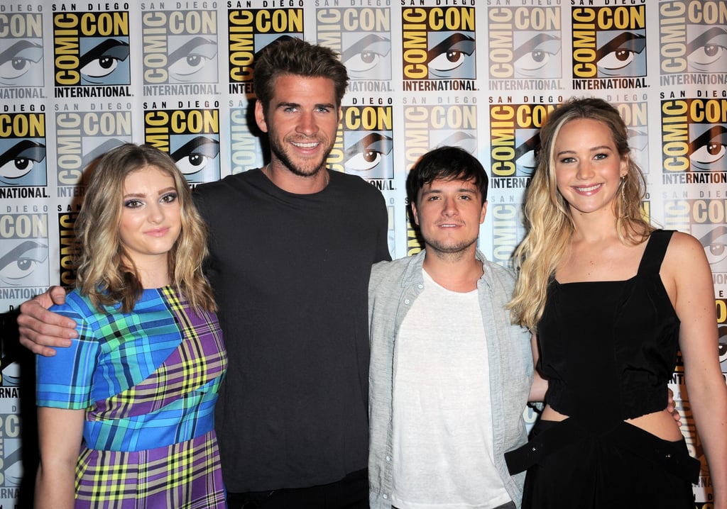 Jennifer Lawrence and Liam Hemsworth at Comic-Con 2015