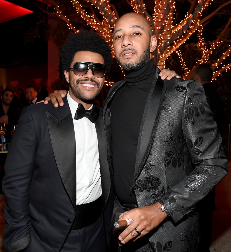 The Weeknd and Swizz Beatz at Diddy's 50th Birthday Party