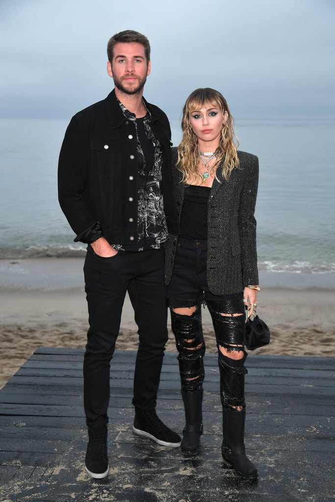 Miley Cyrus and Liam Hemsworth at Saint Laurent Show 2019