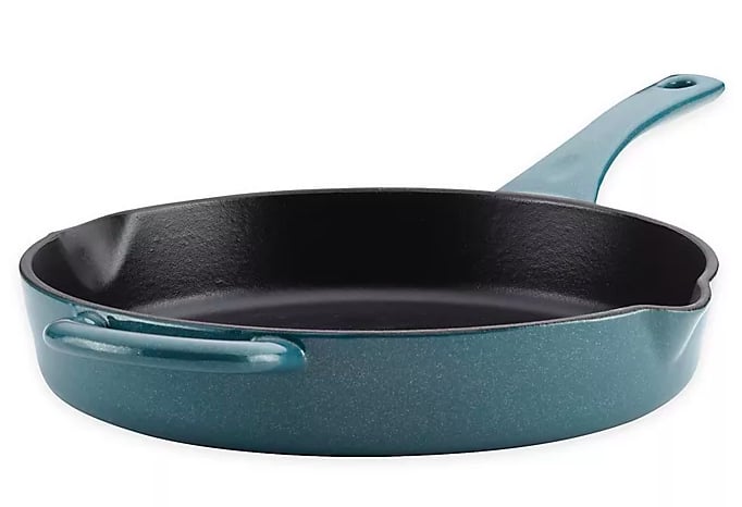 Ayesha Curry Cast Iron Enamel 10-Inch Skillet with Helper Handle