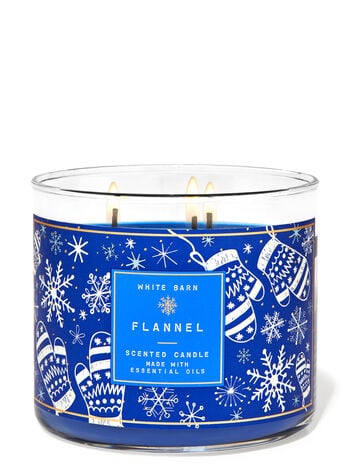 Flannel Three-Wick Candle