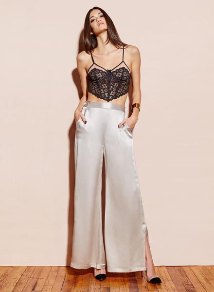 Side Closure Wide Leg Pant