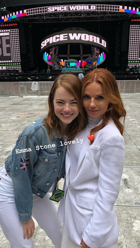 Emma Stone and Geri Horner