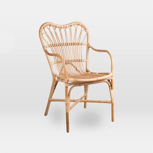 Honey brown wicker outlet tania office chair