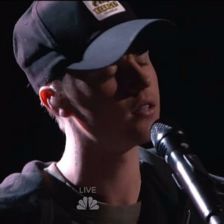Justin Bieber Singing "Sorry" on The Voice Finale 2015