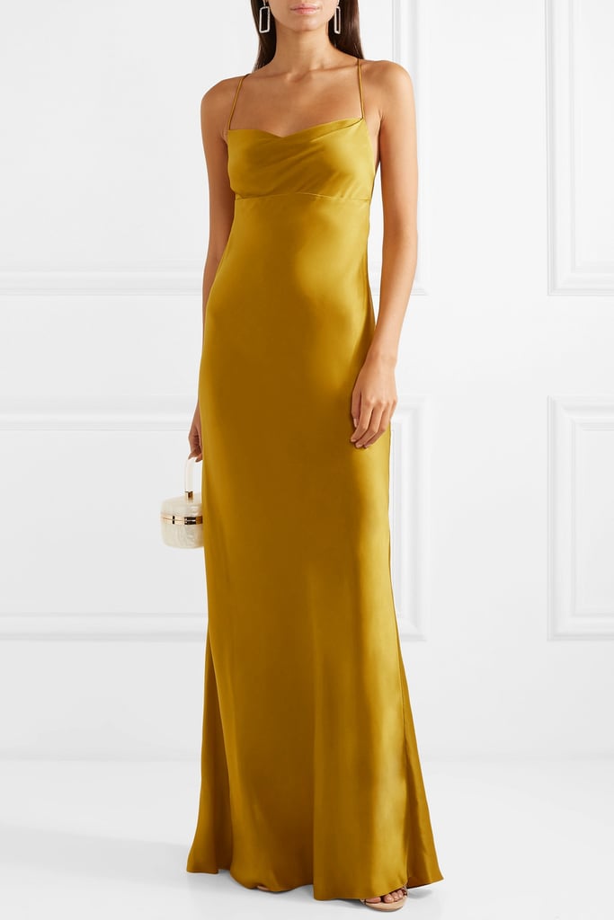 Citrine - Michelle Mason Silk-Satin Gown