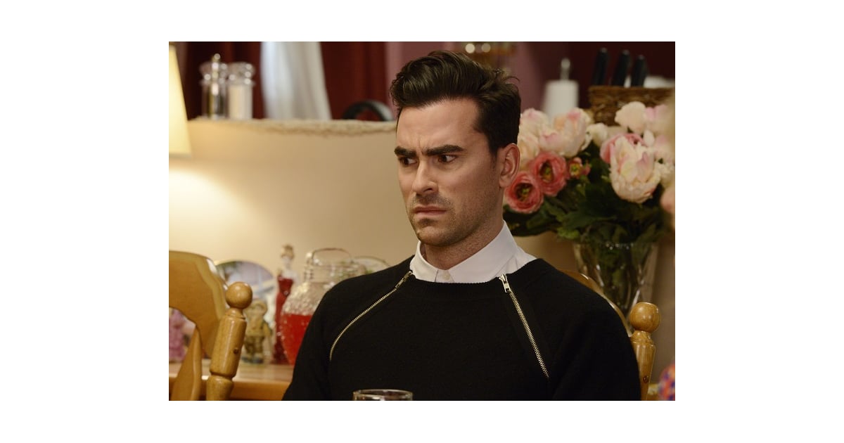 David Rose's Black Zippered Sweater on Schitt's Creek | All of David Rose's Best Sweaters on 
