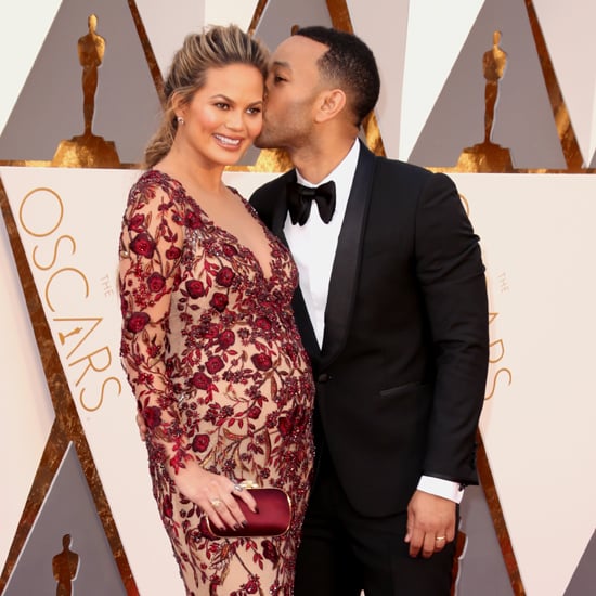 Chrissy Teigen's Marchesa Dress at Oscars 2016