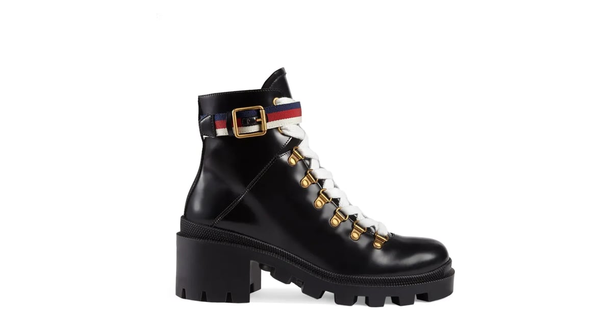 Gucci trip lug sole combat boot hotsell
