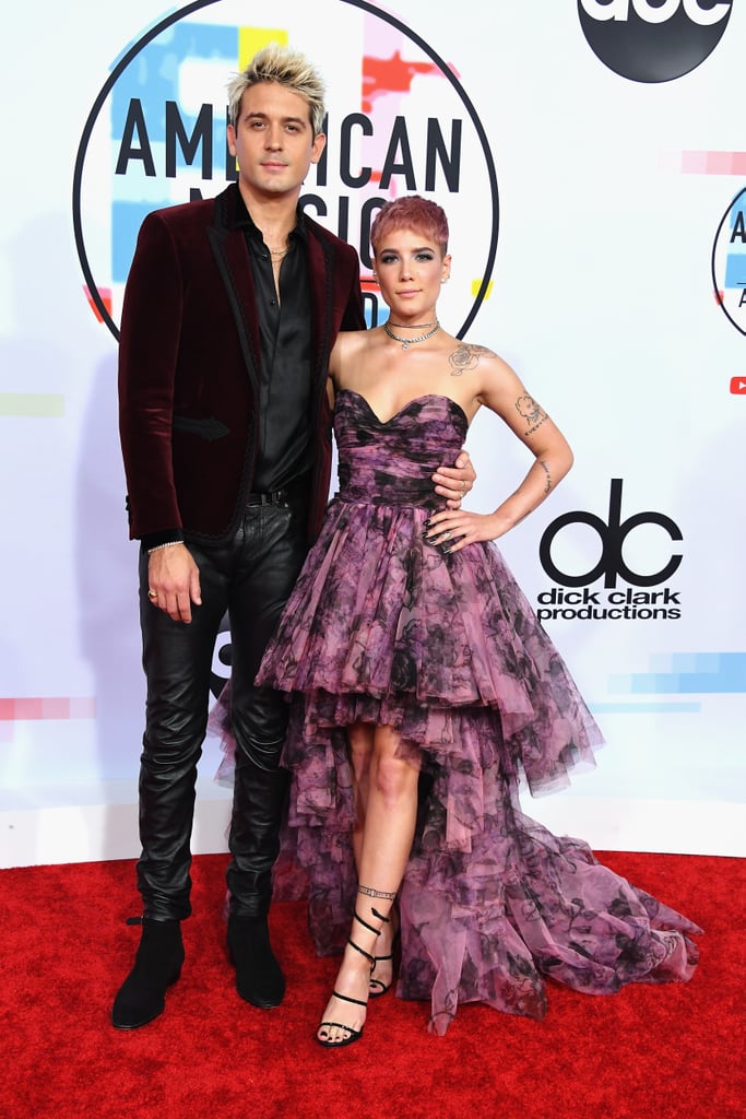 Halsey and G-Eazy at the 2018 American Music Awards