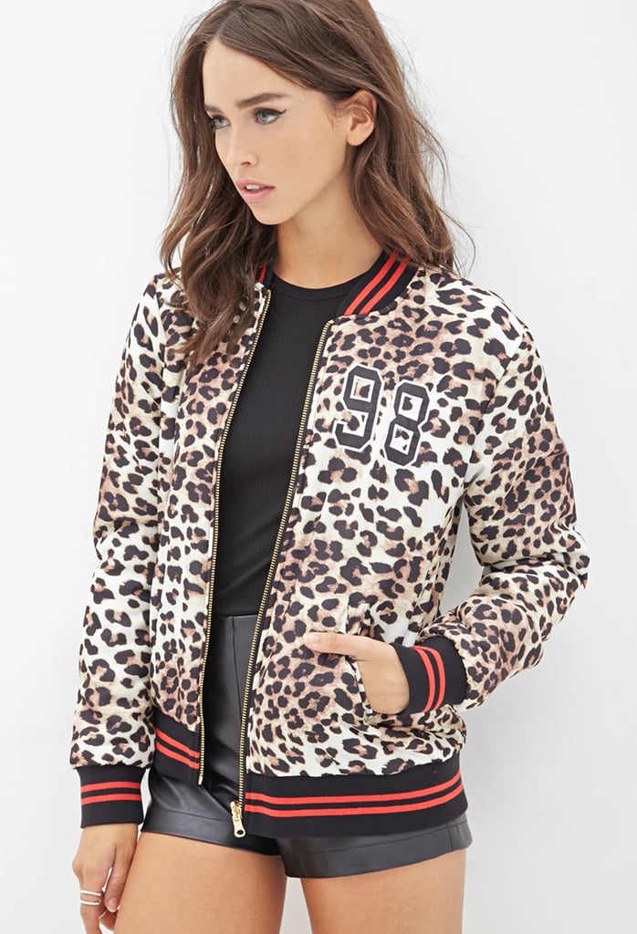 Forever 21 Leopard Print Bomber