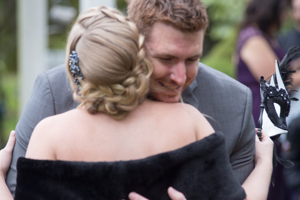 This Backyard Wedding Had Charming Rustic Halloween Decor