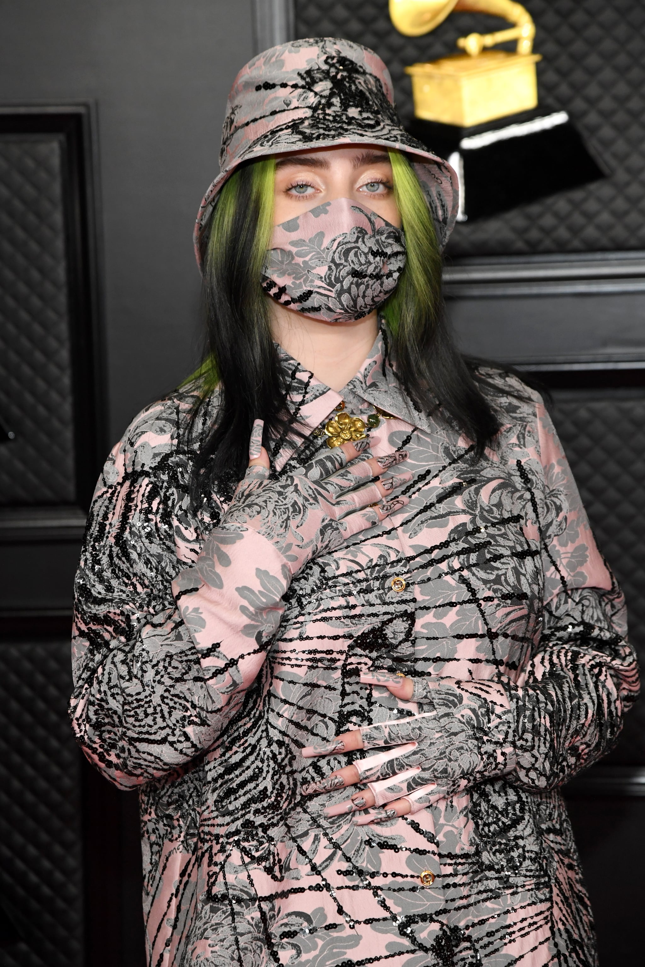 Billie Eilish Matched Her Nails to Her 2021 Grammys Outfit | POPSUGAR Beauty