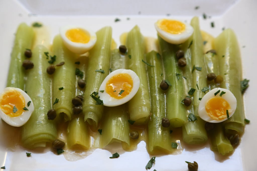 Leeks Vinaigrette With Herbed Quail Eggs