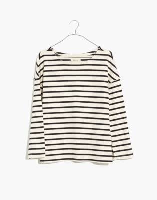 Madewell Luxe Long-Sleeve Tee in Casler Stripe