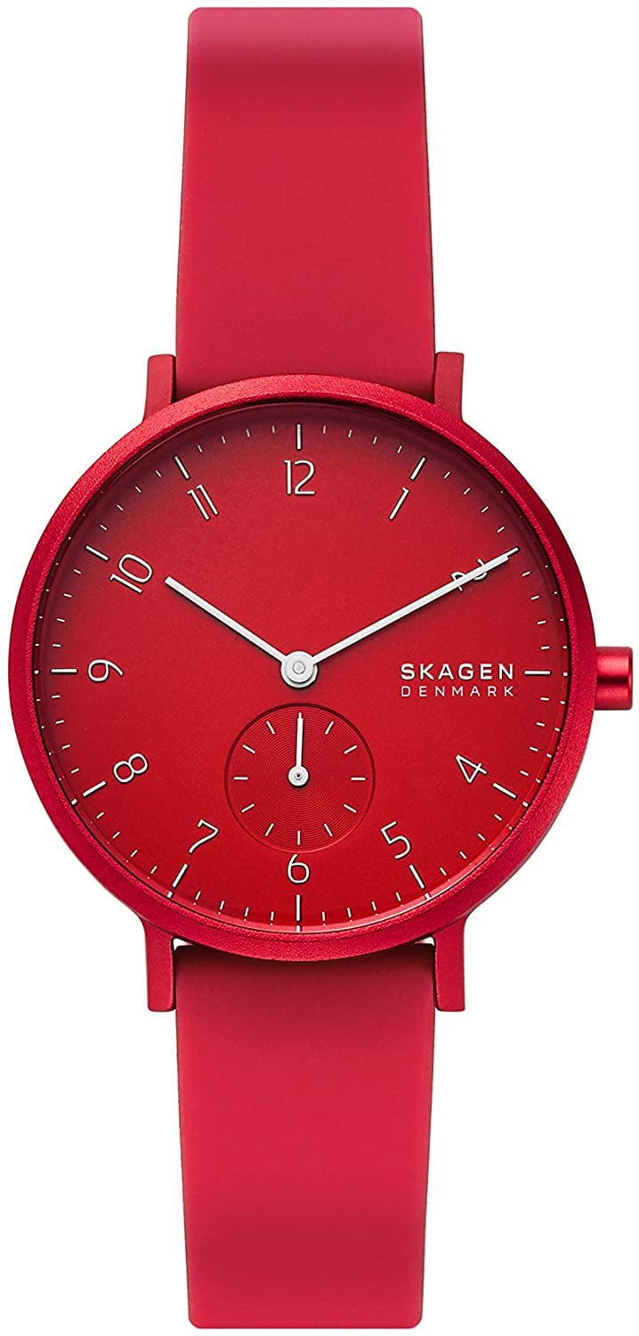 Skagen Aaren Quartz Analog Stainless Steel and Silicone Watch