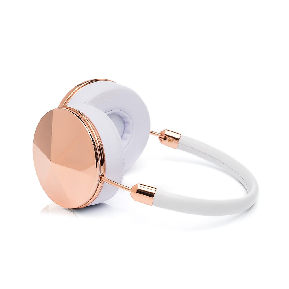 The headphones: "Taylor" Rose Gold Headphones, Rose Gold and White | Best Headphones 2016