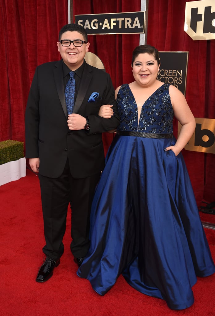 Rico Rodriguez and His Sister at the 2017 SAG Awards