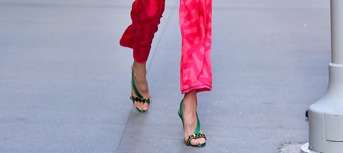 Gigi Hadid Shoes at Fashion Week Spring 2018