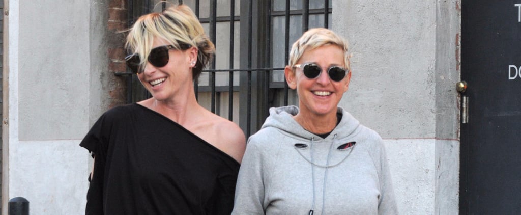 Ellen DeGeneres and Portia de Rossi Hold Hands LA Oct. 2016