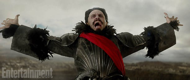 Jackman gets into character as Blackbeard.