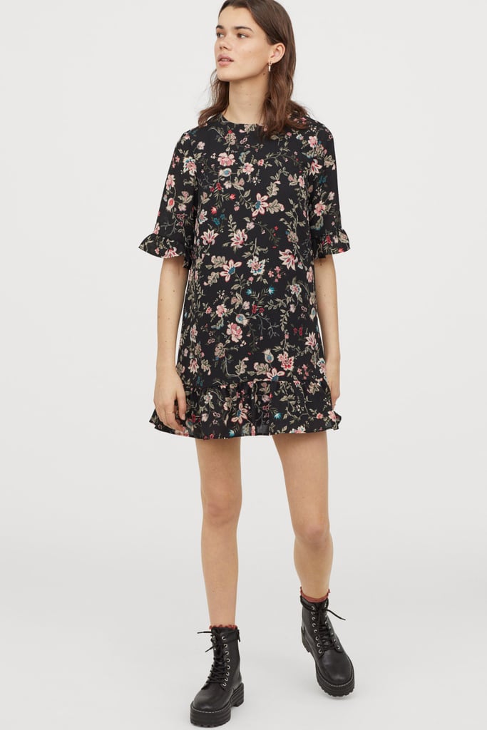 H&M Ruffle-Trimmed Dress