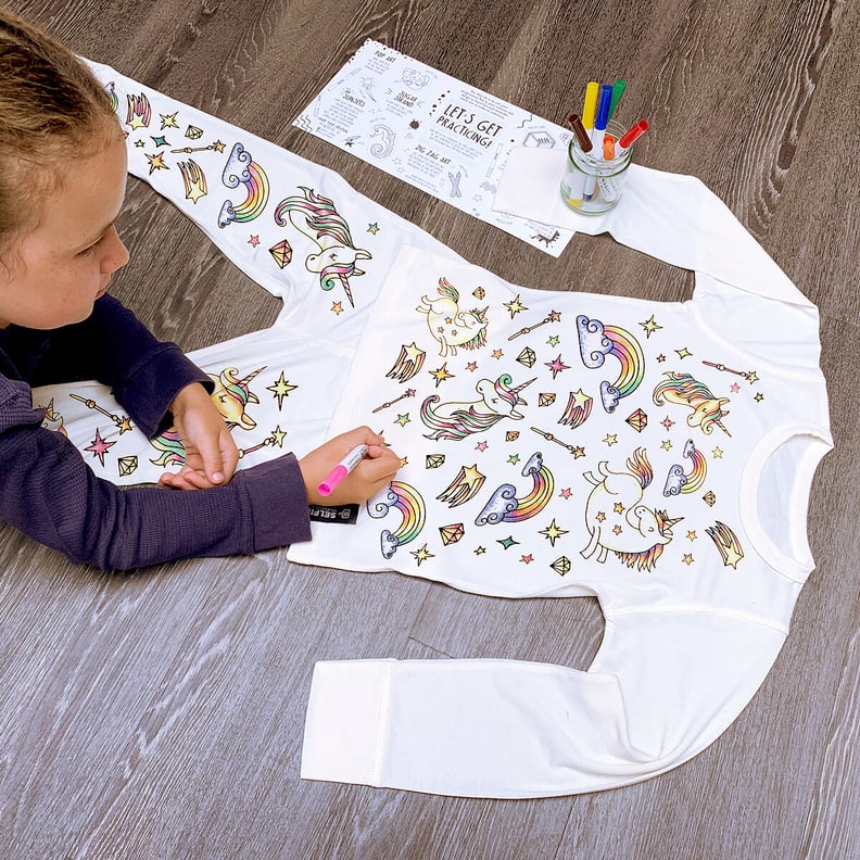 Color-In Unicorn Pajamas