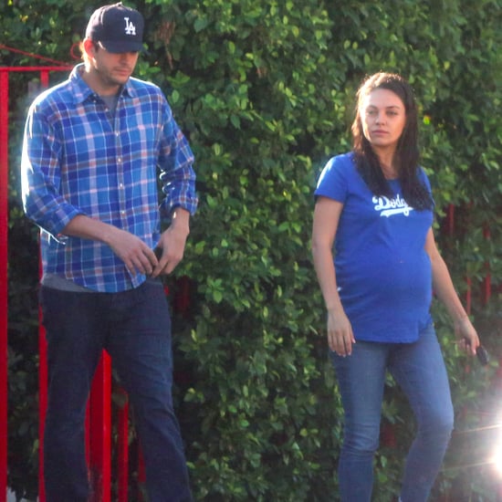 Mila Kunis and Ashton Kutcher Walking in LA October 2016