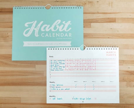 Habit Calendar by Free Period Press