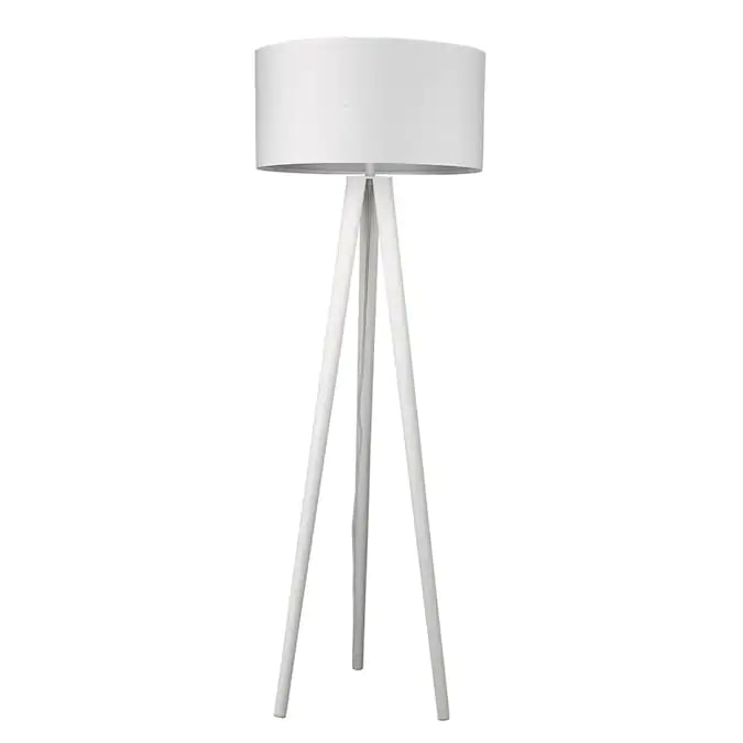 A Big Floor Lamp: Trend Lighting Tourer White Tripod Floor Lamp