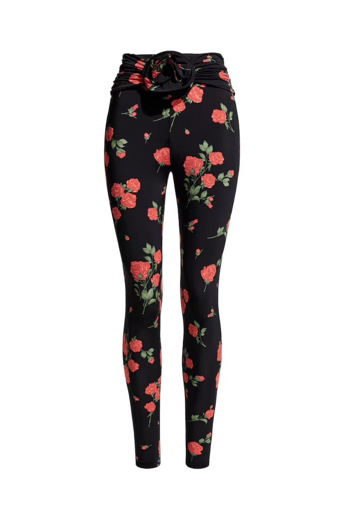 Magda Butrym X H&M Leggings with Rose Appliqué