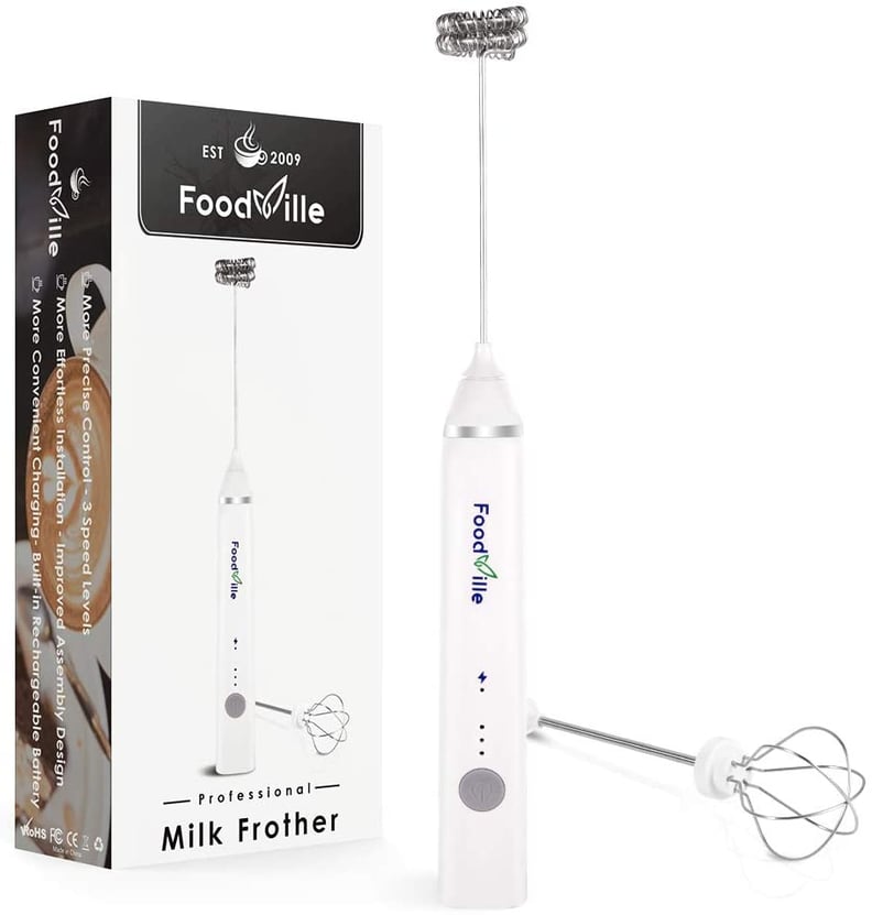  FoodVille MF02 Rechargeable Milk Frother Handheld Foam