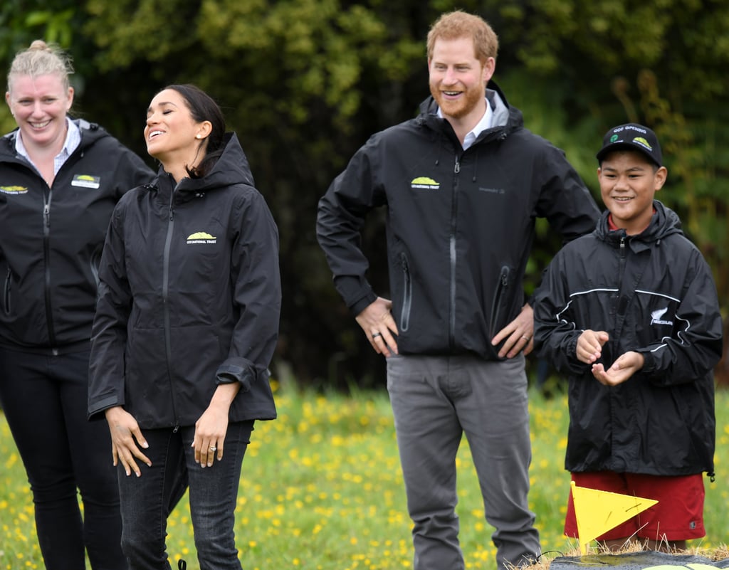 Prince Harry and Meghan Markle Toss Rainboots in New Zealand